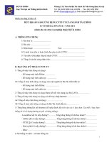 Phiếu thu thập số liệu về mức độ sãn sàng ứng dụng Công nghệ thông tin (2)