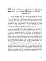 Tính thời vụ trong du lịch & các biện pháp khắc phục tại Công ty Cổ phần du lịch Ao Vua