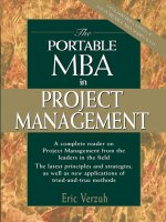 John Wiley and Sons - The Portable MBA in Project Management