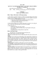 Quy chế quản lí, vận hàng, khai thác và sử dụng trang thông tin điện tử