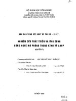 Xây dựng cụm phần mềm và hệ thống mô phỏng khí tài liệu lửa đốt hải