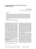 Một số đặc điểm về đội ngũ tác giả văn học bắc kạn từ năm 1945 đến nay