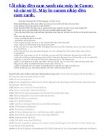 Lỗi nháy đèn cam xanh của máy in Canon và các sử lý