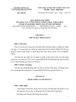 Quy định tạm thời về công tác tuyển dụng công chức, viên chức cơ quan đại học quốc gia Tp hồ chí minh