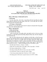 Thể lệ Hội thi Tin học cho Cán bộ công chức các cơ quan hành chính nhà nước tỉnh Bình phước năm 2012