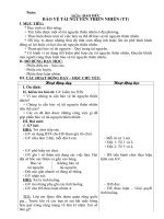 Giáo án bảo vệ tài nguyên thiên nhiên tập 2