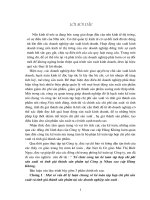 Tổ chức công tác Kế toán tập hợp chi phí sản xuất & tính giá thành sản phẩm tại Công ty Nhựa cao cấp Hàng Không