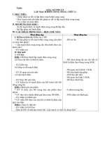 Giáo án kĩ thuật 5- Lắp mạch điện song song tuần 2