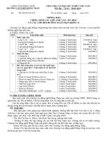 Thông báo chiêu sinh 2012