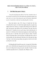 Phân tích swot  Vinamilk- nhóm 1