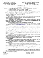 Thông báo học hè 2011