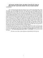 Nội dung, phương pháp lập bảng cân đối Kế toán & báo cáo kết quả kinh doanh tại các doanh nghiệp