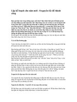 Lâp kế hoạch cho năm mới - 8 nguyên tắc để thành công