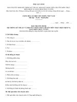 Bản thuyết minh hệ thống kĩ thuật, đội ngũ nhân viên chuyên môn thực hiện dịch vụ giao dịch trực tuyến