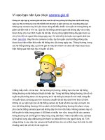 Vì sao bạn nên lựa chọn camera giá rẻ ( v21)