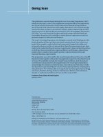 going lean manufacturing