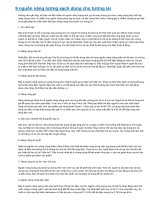 9 nguồn năng lượng sạch dùng cho tương lai