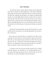 Nâng cao hiệu quả của công tác Marketing du lịch & hiệu quả hoạt động kinh doanh của khách sạn Thiên Thai