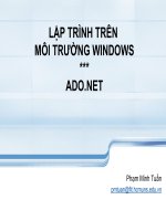 Tài liệu CSharp Week 6 ADO.NET docx