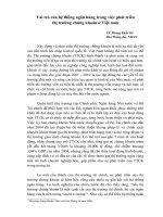Tài liệu Vai trò của hệ thống ngân hàng trong việc phát triển thị trường chứng khoán ở Việt nam ppt