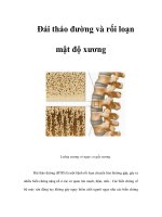 Tài liệu Đái tháo đường và rối loạn mật độ xương pdf
