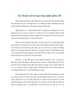 Tài liệu Kỹ thuật mới trong công nghệ phim 3D pptx