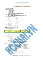 Tài liệu (Luyện thi cấp tốc Hóa) Trắc nghiệm và đáp án Danh pháp pdf