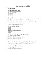 Tài liệu QUY TRÌNH LẬP ĐỀ ÁN docx