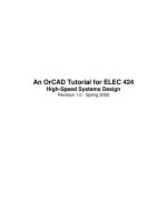 Tài liệu An OrCAD Tutorial for ELEC 424 pptx