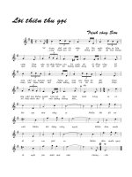 Tài liệu Bài hát lời thiên thu gọi - Trịnh Công Sơn (lời bài hát có nốt) ppt