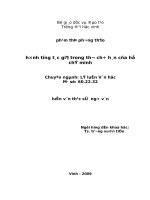 Hình tượng tác giả trong thơ chữ hán của hồ chí minh 