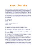 Tài liệu RƯỢU LÀNG VÂN doc