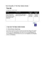 Tài liệu Bai 14 TẠO VÀ QUẢN LÝ THƯMỤC DÙNG CHUNG pptx