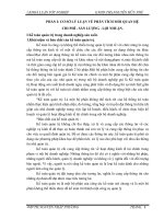 PHÂN TÍCH mối QUAN hệ CHI PHÍ   sản LƯỢNG   lợi NHUẬN tại CÔNG TY cổ PHẦN CAO SU đà NẴNG 