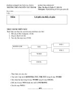 Bài giảng de kiem tra 1 tiết HKI
