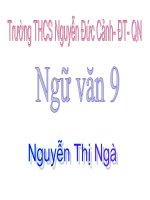 Bài soạn Tiết 85: HDĐT: Những đúa trẻ GV: Nguyễn Thị Ngà - Trường THCS Nguyễn Đức Cảnh