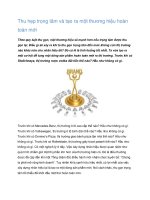 Tài liệu Thu hẹp trọng tâm và tạo ra một thương hiệu hoàn toàn mới pptx