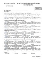 Tài liệu Đề Thi Vật Lý 346 Khối A năm 2007 ppt