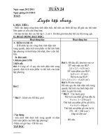 Bài soạn GA lớp 5T24- CKT- KNS