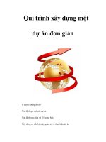 Tài liệu Qui trình xây dựng một dự án đơn giản ppt