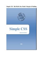 Tài liệu Simple CSS - Bài 9&10: Box Model -Margin & Padding pptx