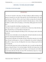 Tiểu luận quản trị học văn hóa DOANH NGHIỆP 