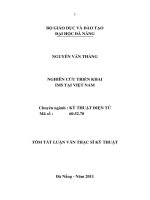 Nghiên cứu triển khai IMS tại việt nam 