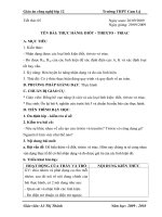 Bài soạn Tiết 5 Công nghệ 12