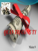 Tài liệu QUẢN TRỊ CÔNG TY pptx