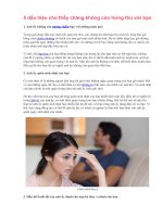 5 dấu hiệu cho thấy chàng không còn hứng thú với bạn