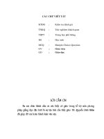 Xây dựng hệ thống câu hỏi trắc nghiệm khách quan dạng MCQ (mutiple   choice   question) kiến thức phần chuyển hoá vật và chất năng lượng sinh học 11 THPT 