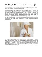 Tài liệu Che khuyết điểm hoàn hảo cho khuôn mặt pptx