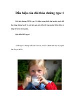 Tài liệu Dấu hiệu của đái tháo đường type 1 pdf