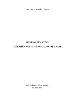 Tài liệu Sử dụng bền vững đất miền núi và vùng cao ở Việt Nam pdf